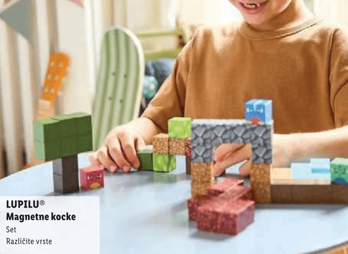 LUPILU Magnetne kocke 100 komada - Akcija u trgovini Lidl