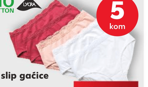Oyanda Ženske slip gaćice 5 kom - Akcija u trgovini Kaufland