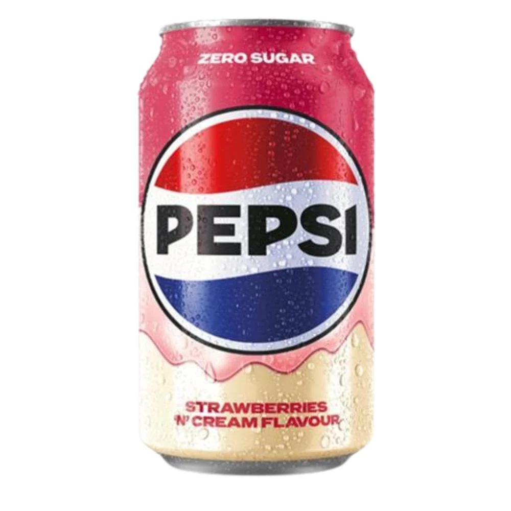 Pepsi Zero Sugar Cream Soda Strawberries & Cream 330ml - Akcija u trgovini Žabac