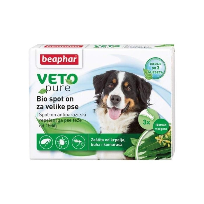 Beaphar Veto Pure Bio spot on za velike pse 3 pipete - Akcija u trgovini Zoo City