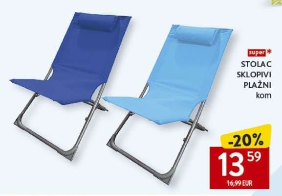 Stolac sklopivi plažni - Akcija u trgovini Konzum
