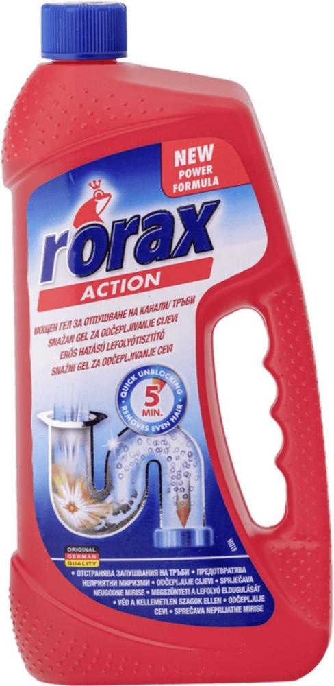 Rorax Sredstvo za odčepljivanje odvoda gel 1000 ml Akcija u trgovini Kaufland