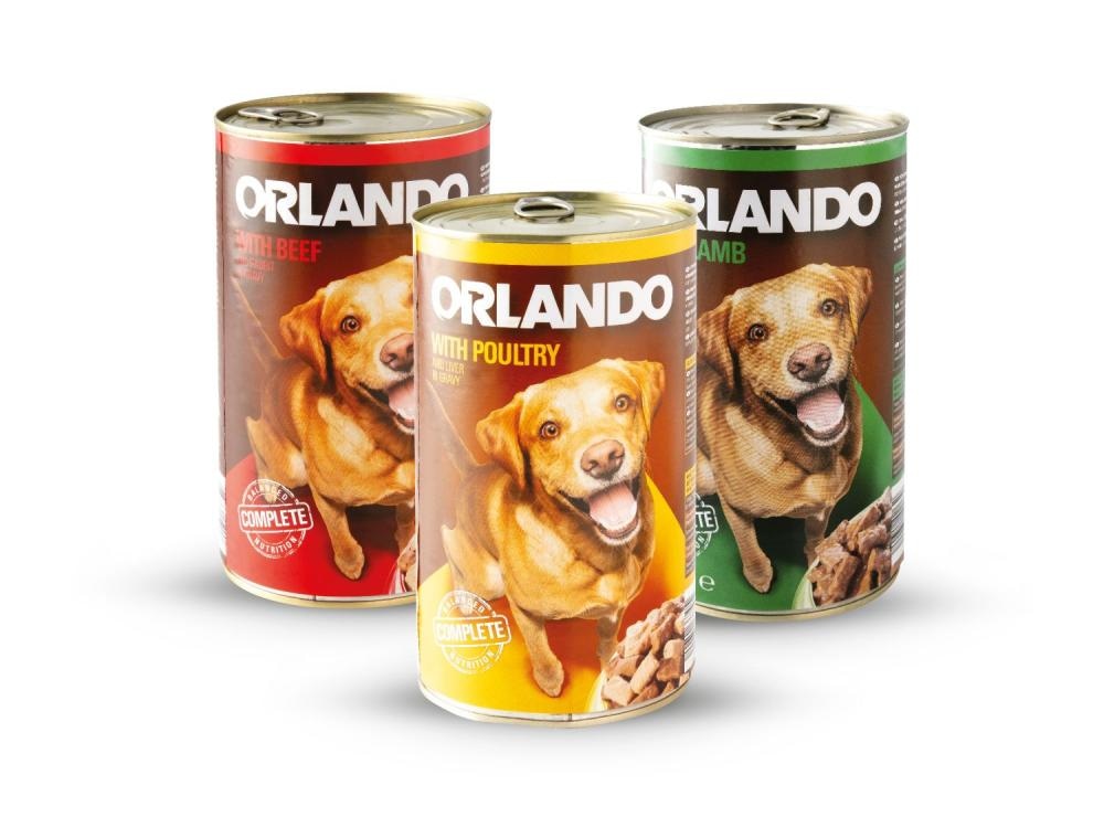 Potpuna hrana za pse 1240 g Orlando - Akcija u trgovini Lidl