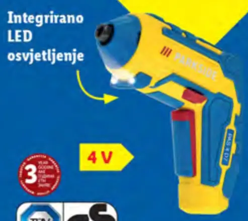 Parkside aku odvijač Akcija u trgovini Lidl