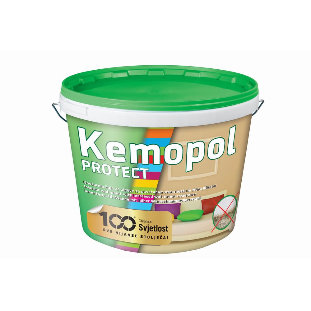 Boja za unutarnji zid Kemopol Protect 2 l Akcija u trgovini Pevex