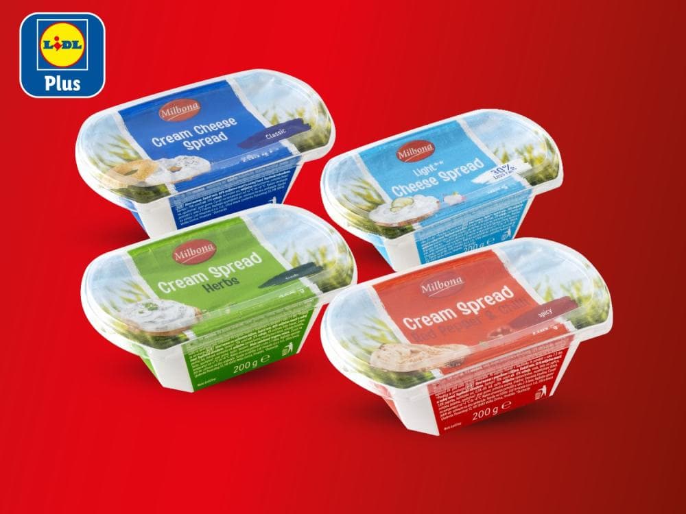Milbona Namaz od vrhnja 200 g Akcija u trgovini Lidl