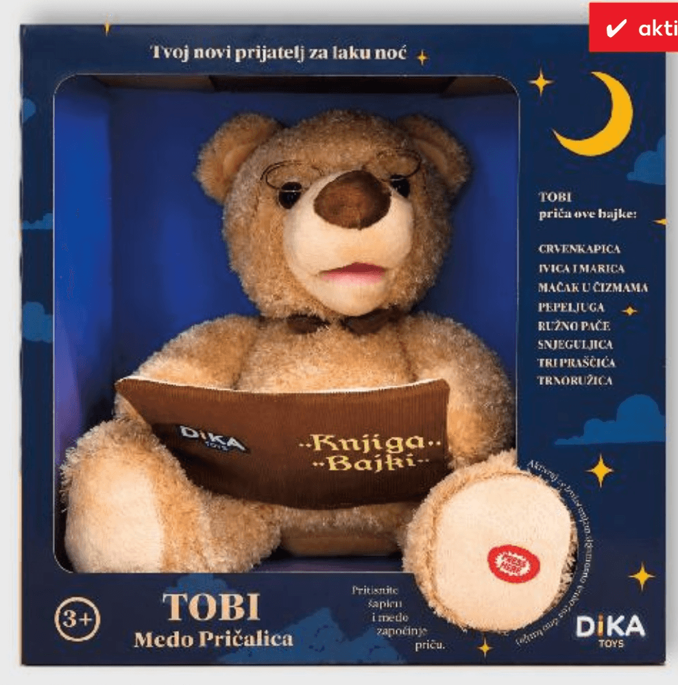 Plišana igračka Medo Tobi pakiranje Akcija u trgovini Kaufland