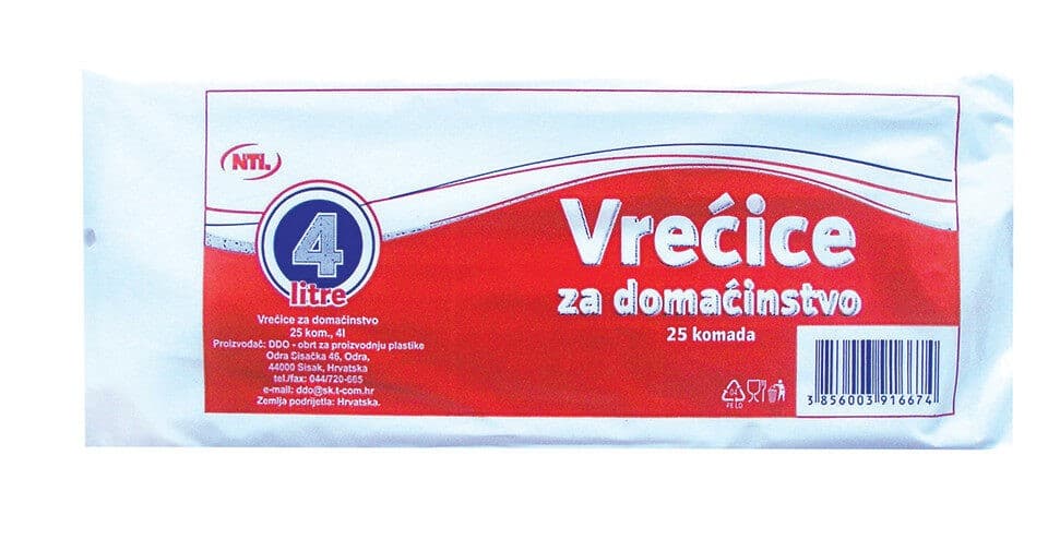 NTL vrećice za domaćinstvo Akcija u trgovini Bakmaz
