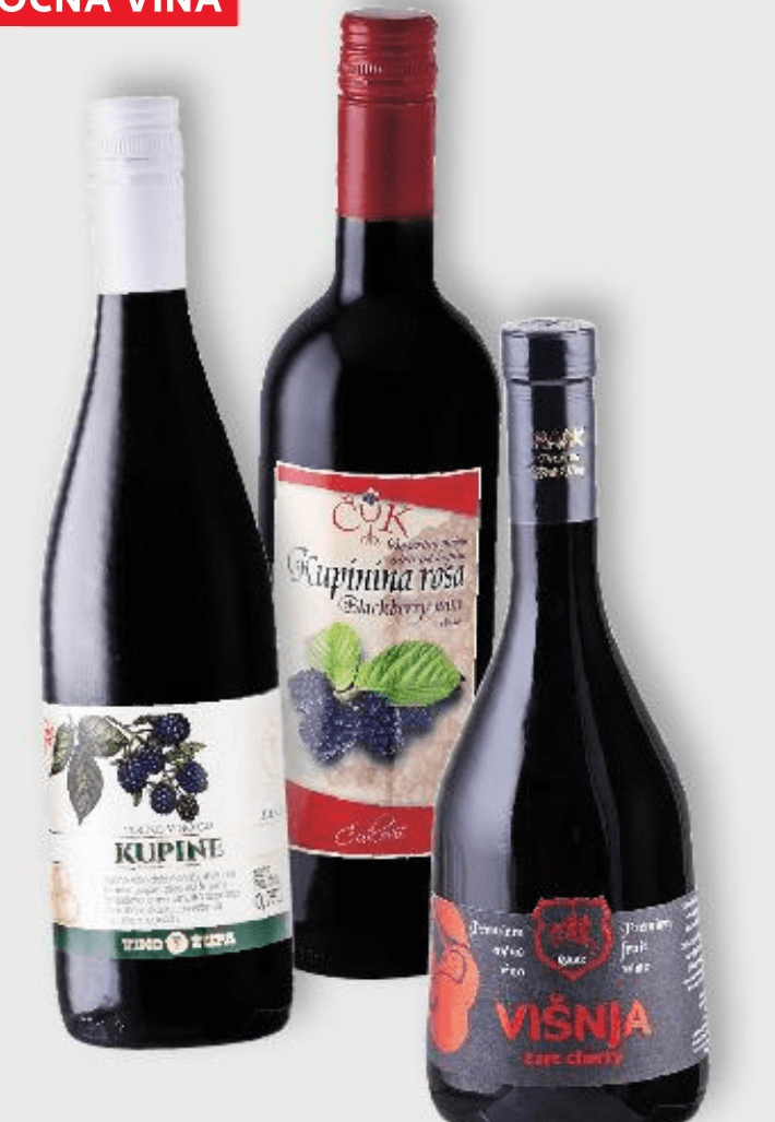 Voćna vina - Akcija u trgovini Kaufland