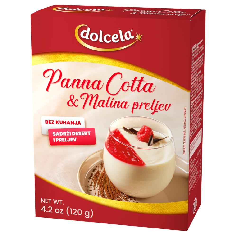 Dolcela Panna Cotta & Malina preljevi 120 g Akcija u trgovini Žabac