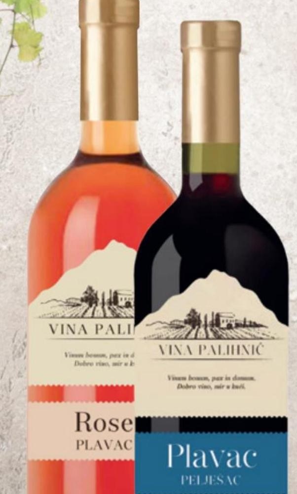 Vino Palihnić Rukatac ili Rosé 0,75 l Akcija u trgovini Plodine