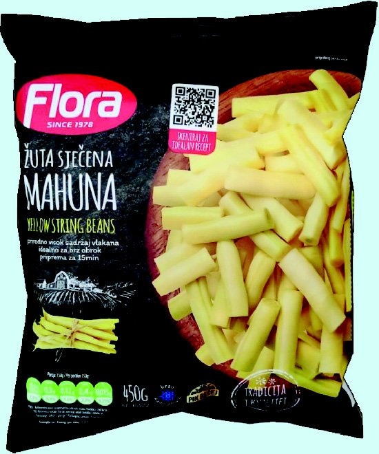 Zamrznuto povrće Flora Žuta mahuna 450 g - Akcija u trgovini Boso