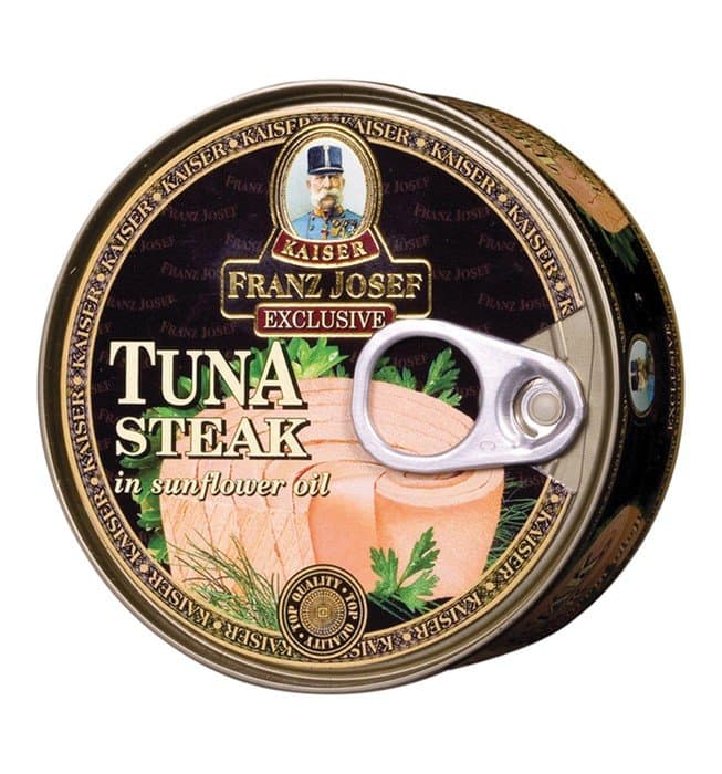 Franz Josef Kaiser tuna odrezak u suncokretovom ulju, ocijeđena masa 120 g Akcija u trgovini Studenac