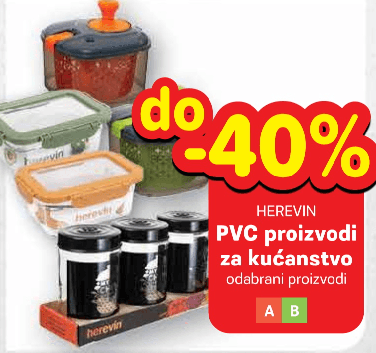 Herevin PVC proizvodi za kućanstvo - Akcija u trgovini Plodine