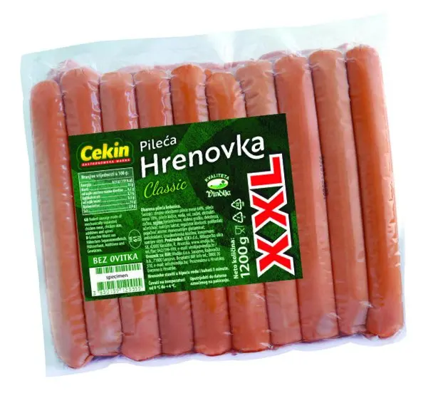 CEKIN Pileće hrenovke 1,2 kg Akcija u trgovini Kaufland