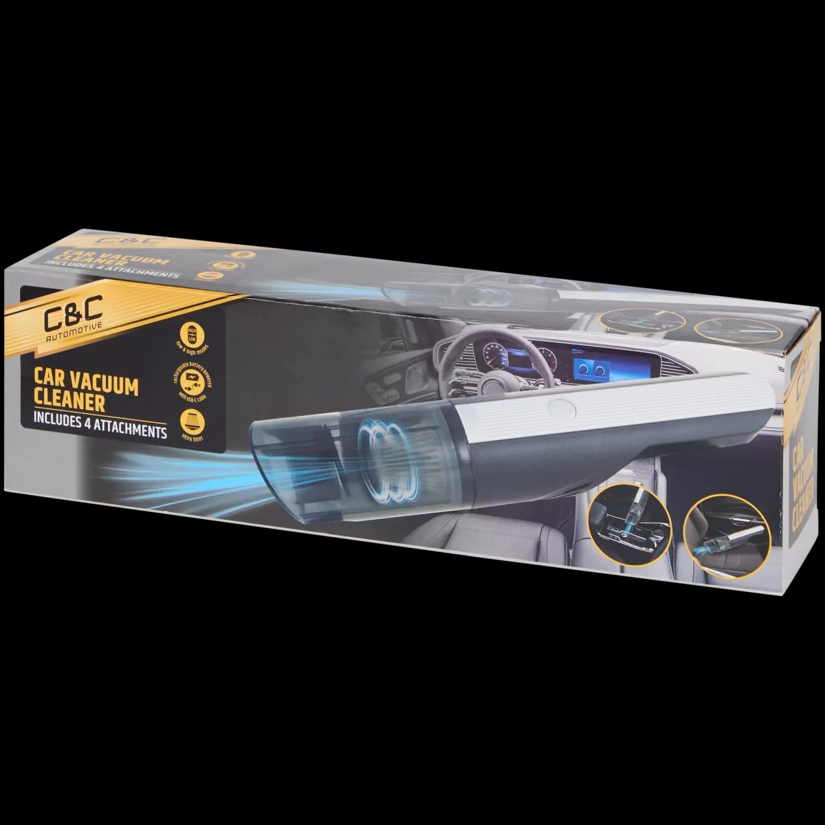 C&C bežični usisavač za automobil 60 W - Akcija u trgovini Action