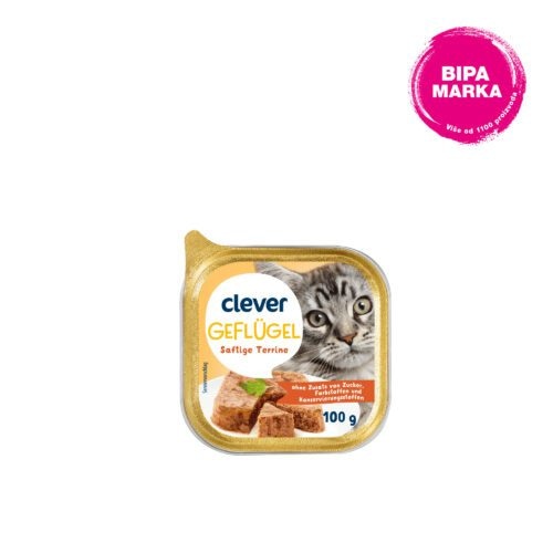 Clever Mokra hrana za mačke piletina 100 g - Akcija u trgovini Bipa