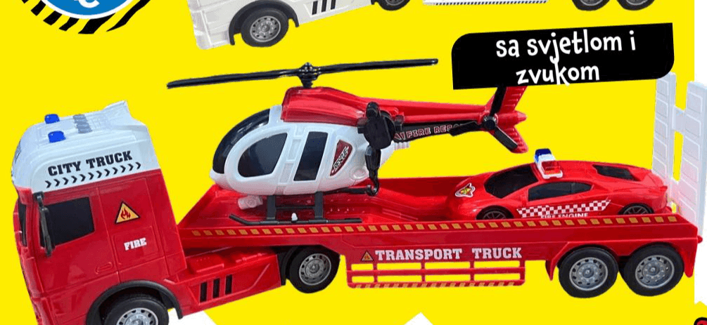 Transporter za vozila Akcija u trgovini Tedi