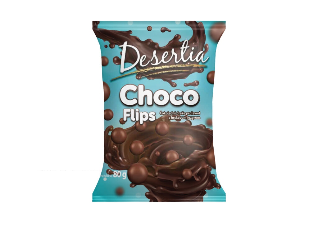 Desertia Choco flips 80 g - Akcija u trgovini Ribola