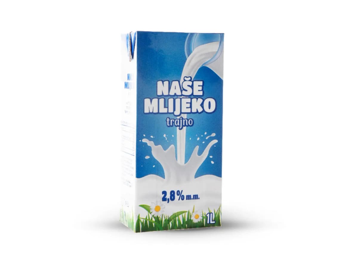 NAŠE MLIJEKO Mlijeko trajno 1L Akcija u trgovini Kaufland