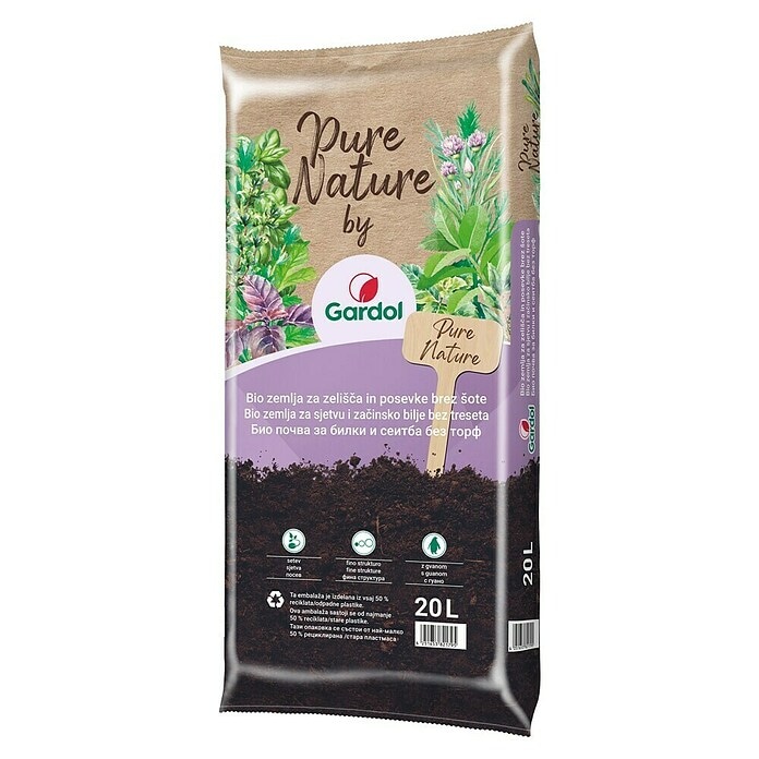 Organska zemlja za bilje 'Pure Nature' 20 L Gardol - Akcija u trgovini Bauhaus