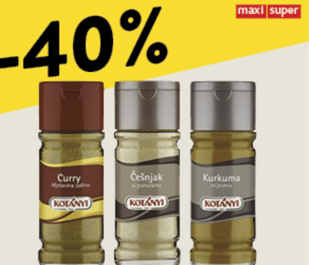 Odabrani Kotany začini Kotányi - Akcija u trgovini Konzum