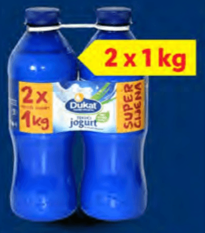Dukat Tekući jogurt 2 x 1 kg Akcija u trgovini Lidl