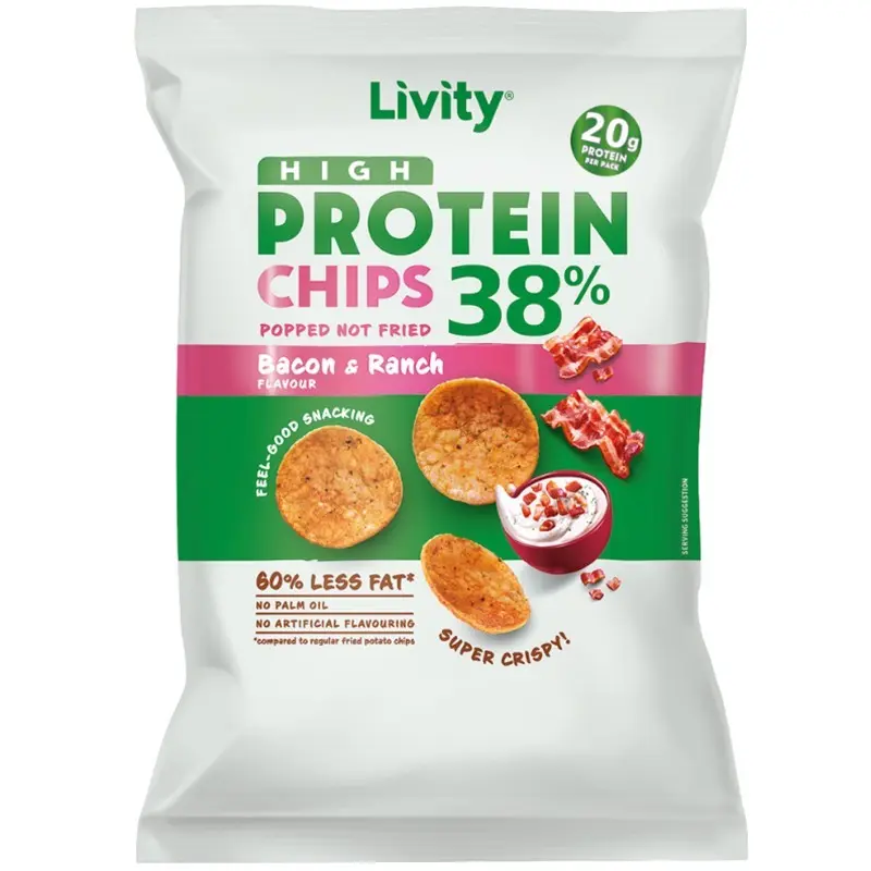 Livity Protein čips i kreker 52g, 80g Akcija u trgovini Konzum