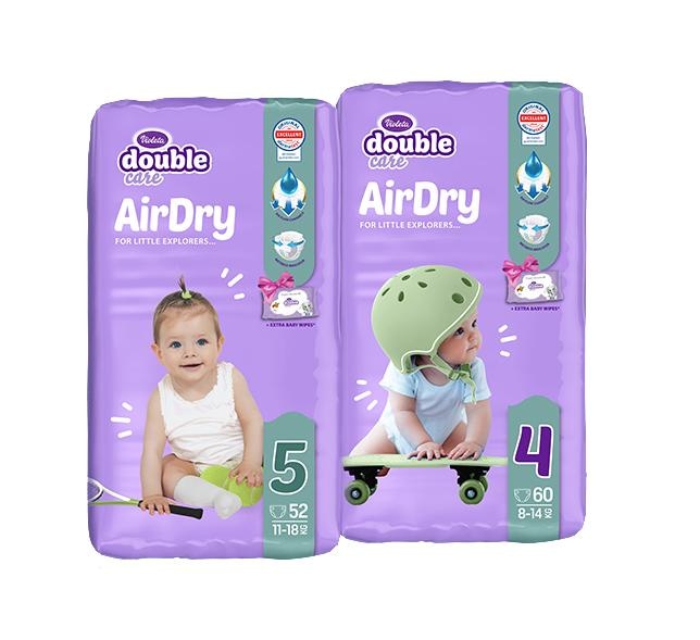 VIOLETA Double Care Air Dry Pelene 17 kom - 23 kom - Akcija u trgovini Ribola