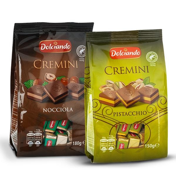 Praline Pistacije/Lješnjak 150 g Dolciando - Akcija u trgovini Eurospin
