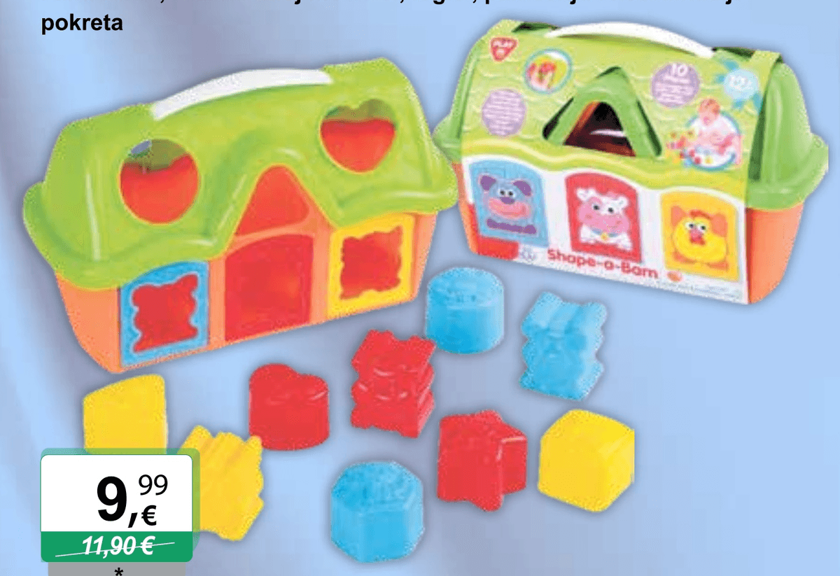 Edukativna igra štalica razvrstavanje oblika Shape-a-Barn - Akcija u trgovini KTC