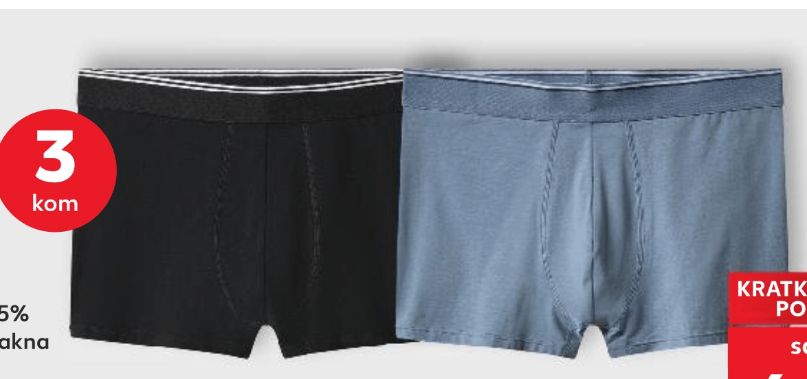 Muške bokserice 3 kom - Akcija u trgovini Kaufland