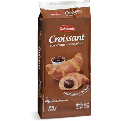 Croissant s Čokoladom 10 KOM, 500 g Dolciando - Akcija u trgovini Eurospin