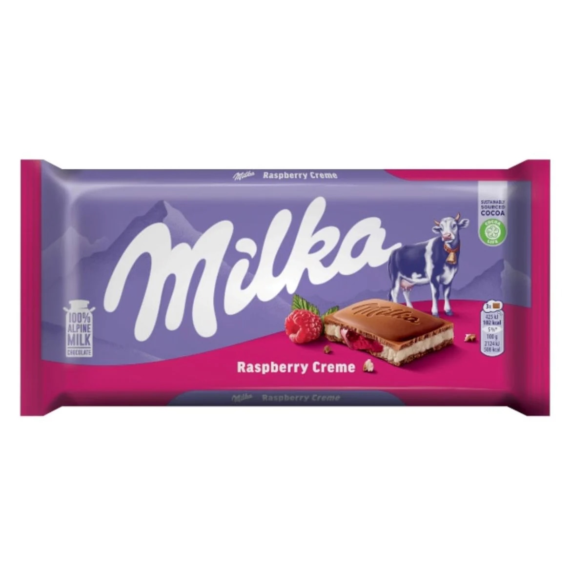 Milka Raspberry Creme, White Chocolate ili Biscoff 100g / 90g - Akcija u trgovini Žabac