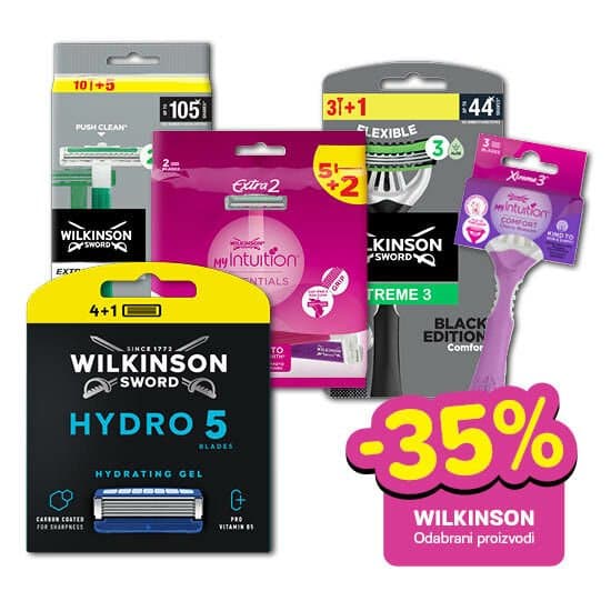 Wilkinson odabrani proizvodi Akcija u trgovini Plodine