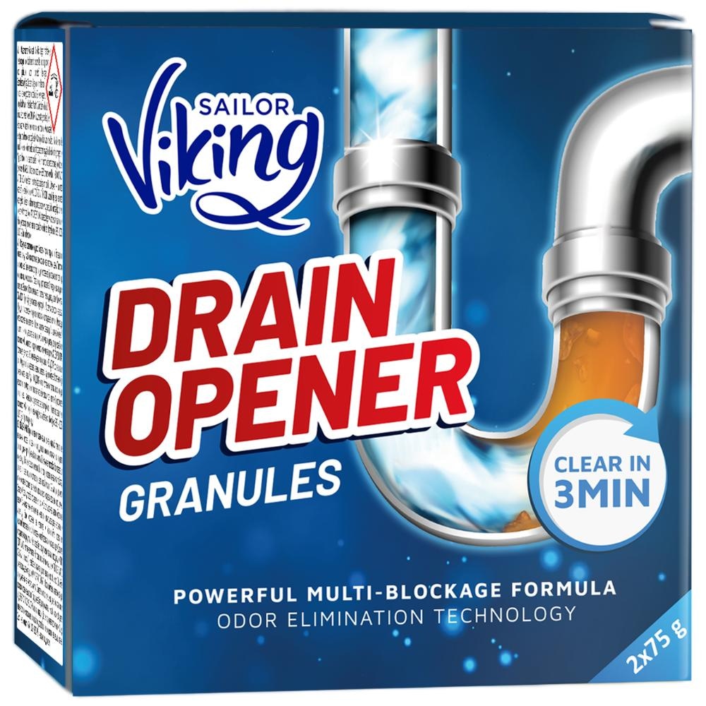 Sredstvo za čišćenje odvoda Viking 2x75 g - Akcija u trgovini Boso