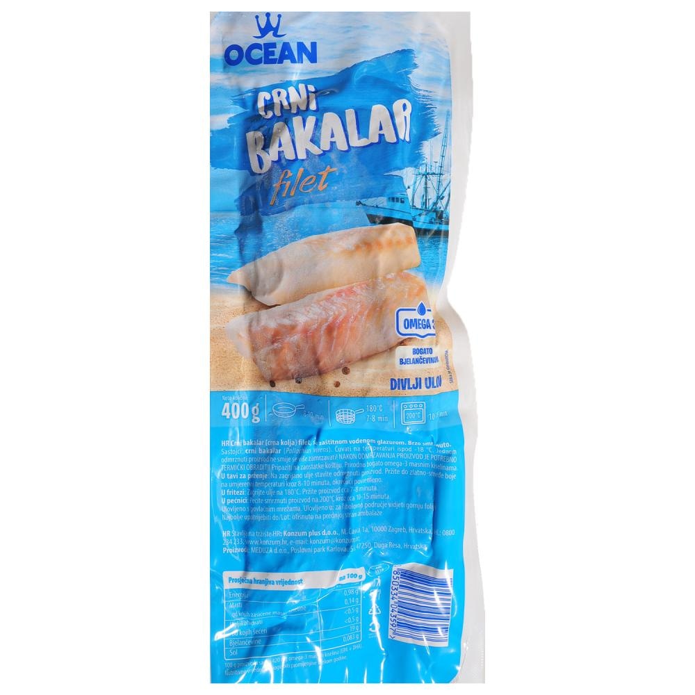 Ocean Crni bakalar filet 400g - Akcija u trgovini Konzum
