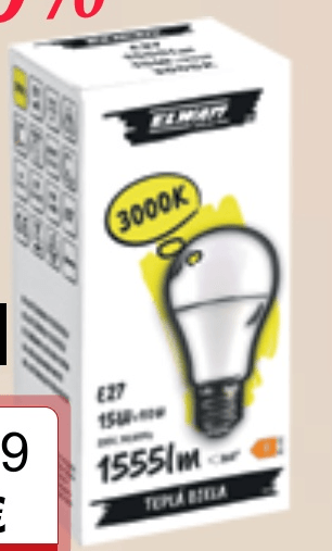 LED žarulja E27 3000K 15 W ELMAT - Akcija u trgovini KTC