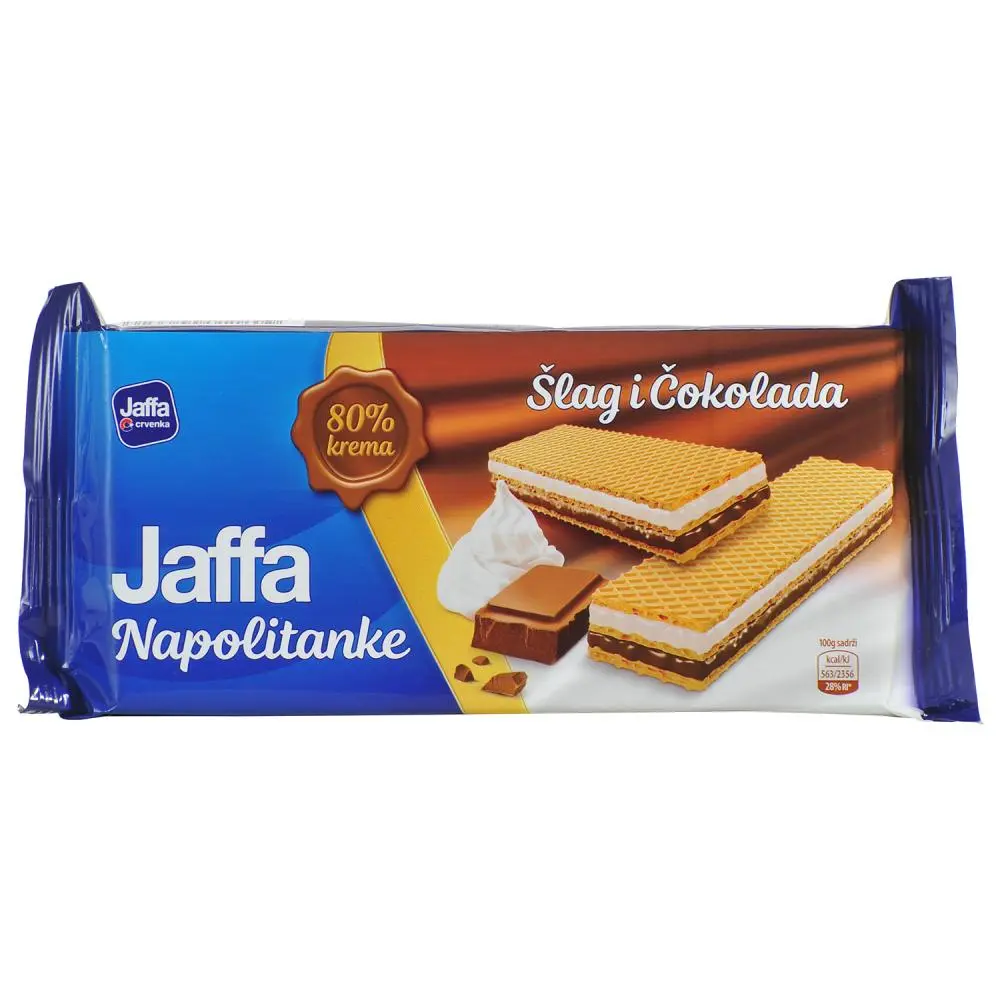 Jaffa Napolitanke creme, šlag čokolada 187 g Akcija u trgovini Studenac