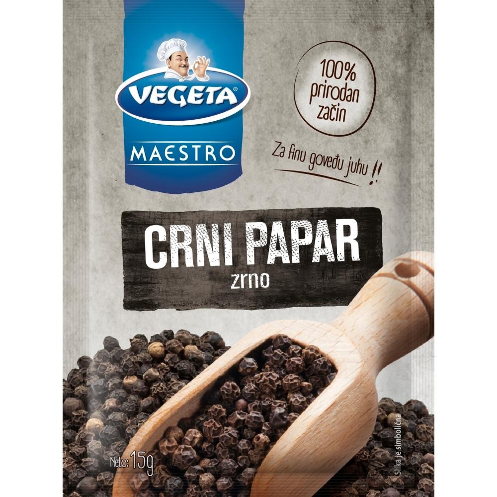 PODRAVKA Vegeta Maestro Crni papar u zrnu 15 g - Akcija u trgovini Ribola