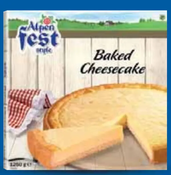 Alpenfest Cheesecake 1250 g Akcija u trgovini Lidl