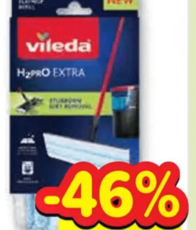 Vileda H2Pro Flat Mop - Akcija u trgovini Plodine