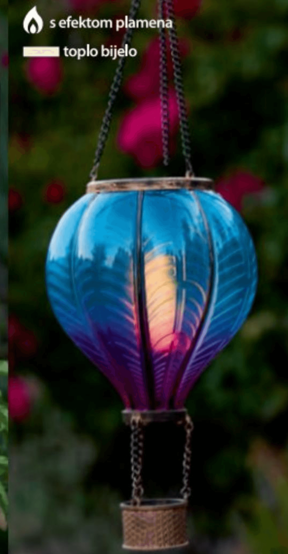 Solarna svjetiljka u obliku balona na vrući zrak - Akcija u trgovini NKD