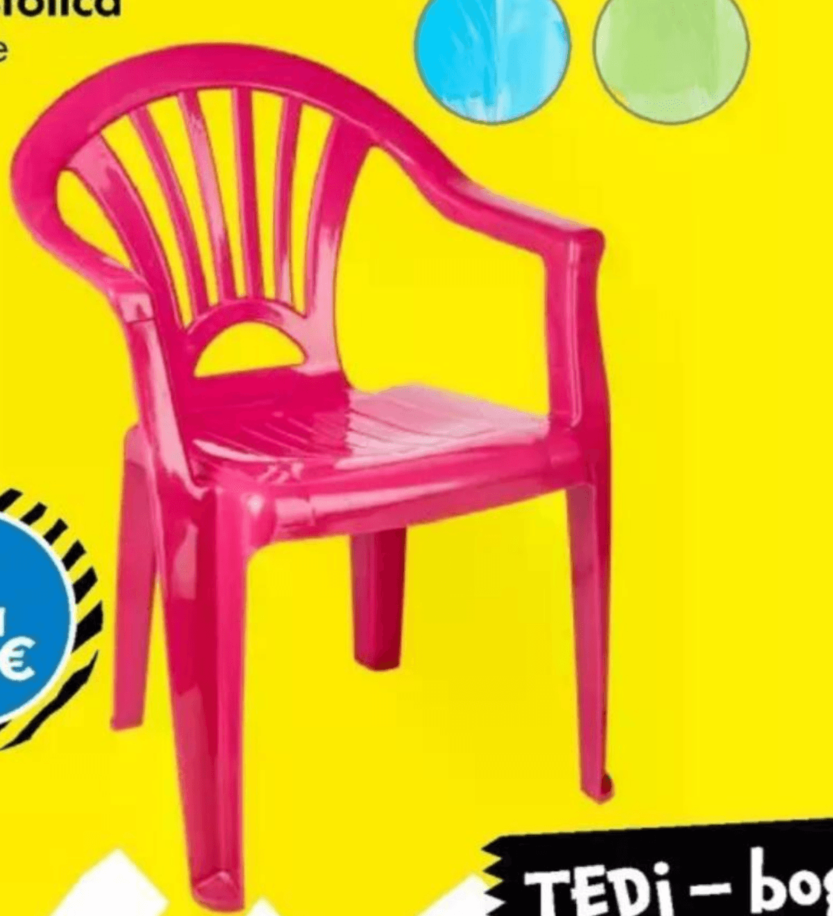 Dječja stolica - Akcija u trgovini Tedi