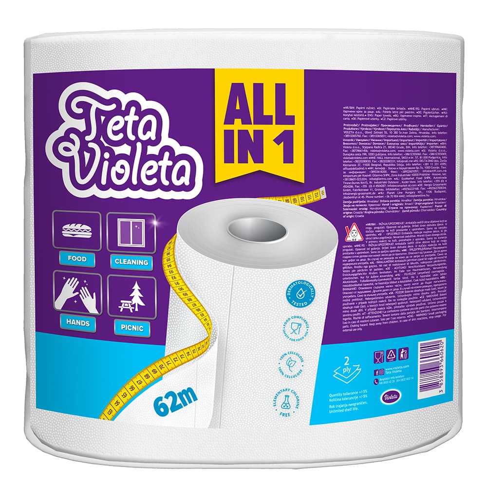 Teta Violeta Papirnati ubrusi 1 kom Akcija u trgovini Lidl