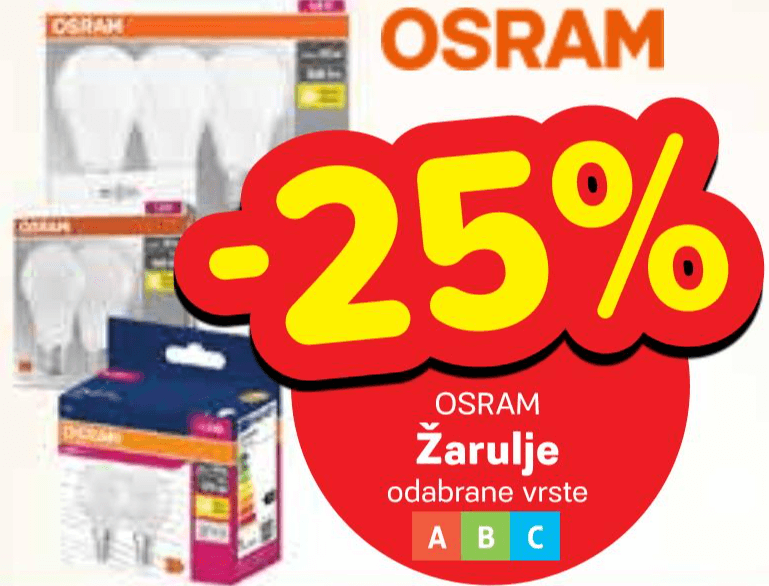 OSRAM Žarulje - Akcija u trgovini Plodine