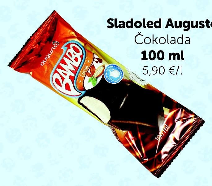 Sladoled Augusto Čokolada 100 ml Akcija u trgovini Boso