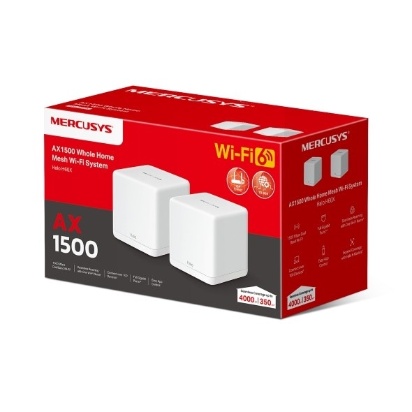 Mesh Wi-Fi sustav Mercusys Halo H60X, AX1500 2kom 2 kom Akcija u trgovini Vacom