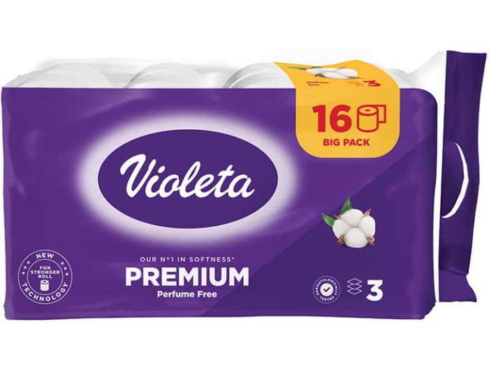 Toaletni papir Violeta Premium 16 rola Akcija u trgovini Spar