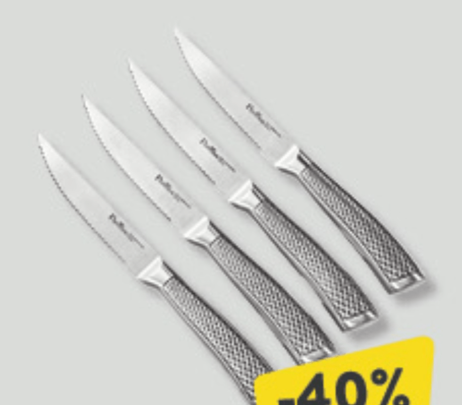 Noževi za steak 4/1, set PINTINOX - Akcija u trgovini Konzum